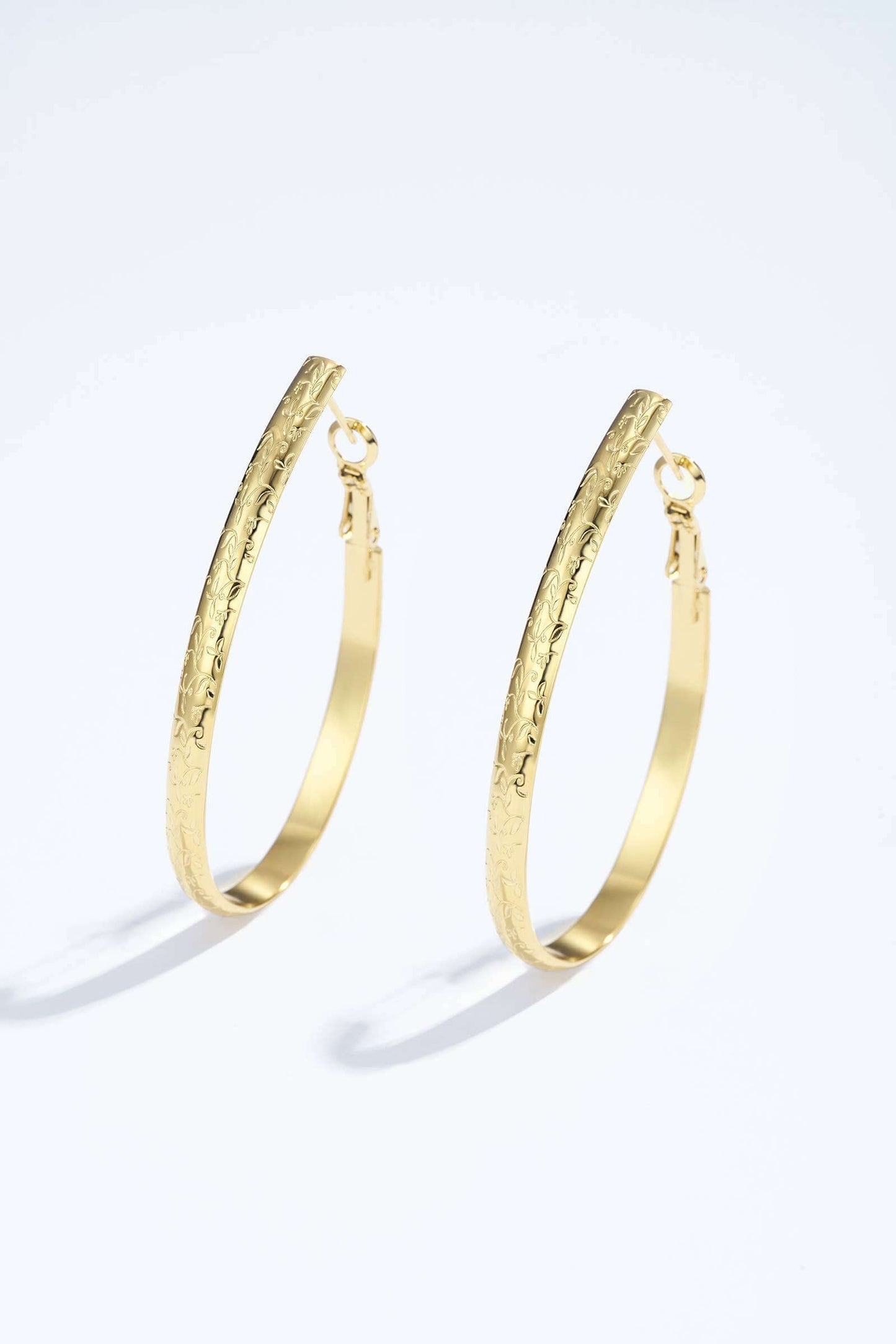 Edelstahl-Ohrringe 124AQ361: Gold / Rostfreier Stahl